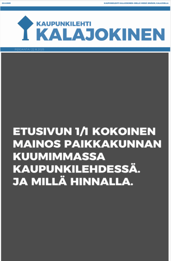 Etusivu 1/1 (Näköislehti, 1 kerta)
